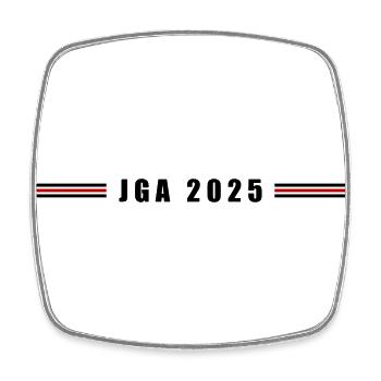 Jga 2025 - Square fridge magnet - white - Front
