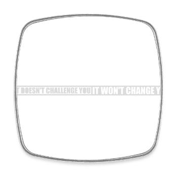 Workout Fitness Motivation Quote - Square fridge magnet - white - Front