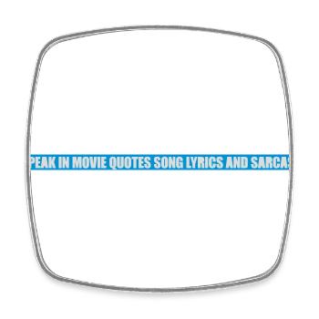 parler des paroles et du sarcasme - Magnet carré - blanc - Devant