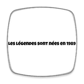 Les légendes sont nées en 1989 - Magnet carré - blanc - Devant