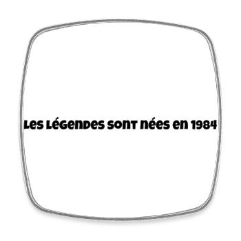Les légendes sont nées en 1984 - Magnet carré - blanc - Devant