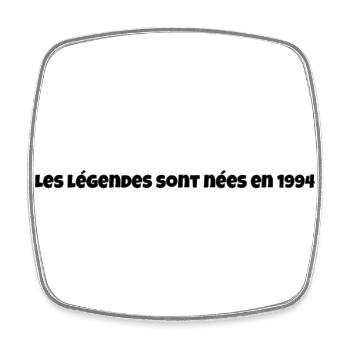 Les légendes sont nées en 1994 - Magnet carré - blanc - Devant
