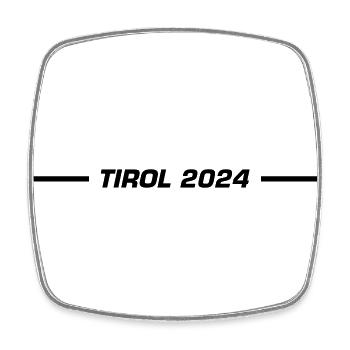 Tyrol 2024 - Magnet carré - blanc - Devant