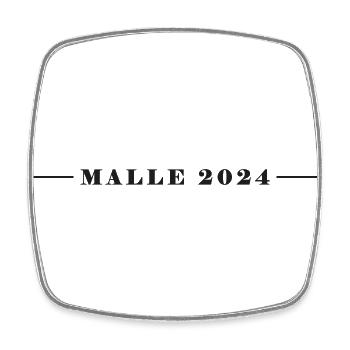 Ligne Malle 2024 - Magnet carré - blanc - Devant