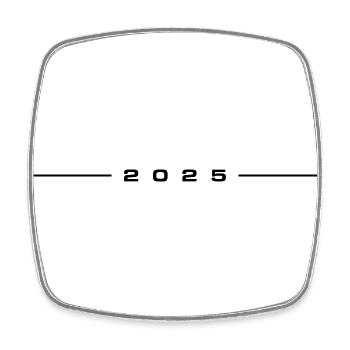 2025 Stroke - Square fridge magnet - white - Front