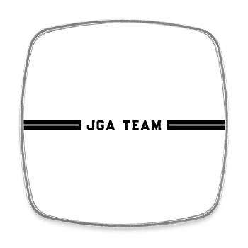 JGA Team Junggesellenabschied - Viereckiger Kühlschrankmagnet - Weiß - Vorne