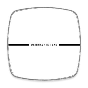 Christmas Team Line - Square fridge magnet - white - Front