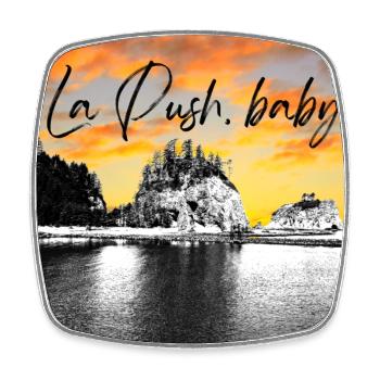 La Push baby! Illustration - Square fridge magnet - white - Front