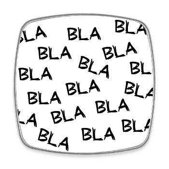 Bla blah blah or blah blah blah. Good or fake news. - Square fridge magnet - white - Front