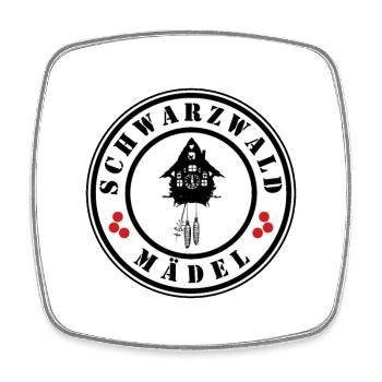 Schwarzwaldmädel - Viereckiger Kühlschrankmagnet - Weiß - Vorne