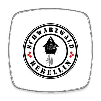 Schwarzwald Rebellin - Viereckiger Kühlschrankmagnet - Weiß - Vorne