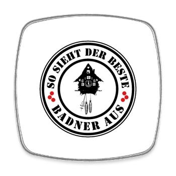 This is what the very best Badner looks like! - Square fridge magnet - white - Front