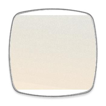 Beige Dream - Viereckiger Kühlschrankmagnet - Weiß - Vorne