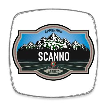 Scanno Abruzzo - Square fridge magnet - white - Front