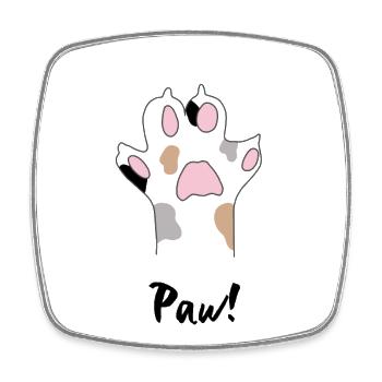 CAT PAW Cats Paw - Square fridge magnet - white - Front