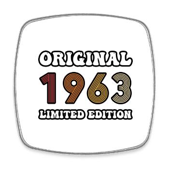 ORIGINAL 1963 - Square fridge magnet - white - Front