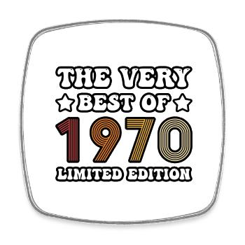 The very best of 1970 - Viereckiger Kühlschrankmagnet - Weiß - Vorne