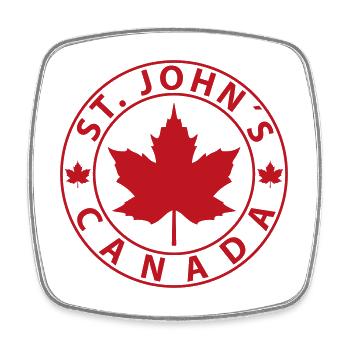 St. John´s - Viereckiger Kühlschrankmagnet - Weiß - Vorne