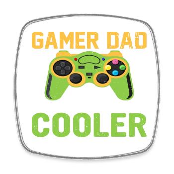 Dear Father - Square fridge magnet - white - Front