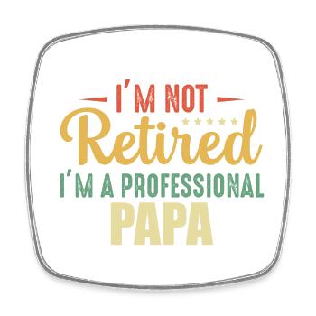 Father's Day - Square fridge magnet - white - Front