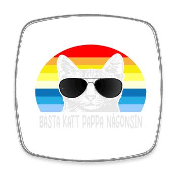Best cat dad ever best cat dad kitten - Square fridge magnet - white - Front