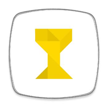 Trophäe - Tangram - Viereckiger Kühlschrankmagnet - Weiß - Vorne