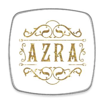 Azra gold - Square fridge magnet - white - Front
