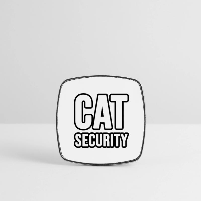 Hunde oder Katzen Security Viereckiger Kühlschrankmagnet