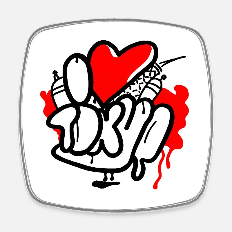 I love Tokyo - Square fridge magnet - white