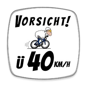 Radsport Triathlon - Viereckiger Kühlschrankmagnet - Weiß - Vorne