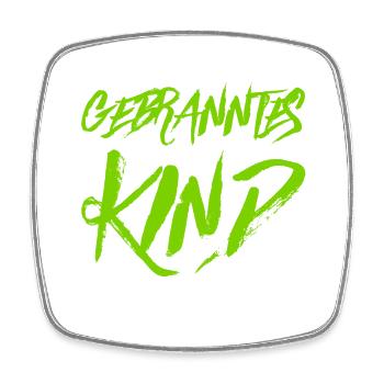 gebranntes Kind - Viereckiger Kühlschrankmagnet - Weiß - Vorne