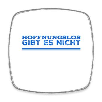 es gibt immer Hoffnung - Viereckiger Kühlschrankmagnet - Weiß - Vorne