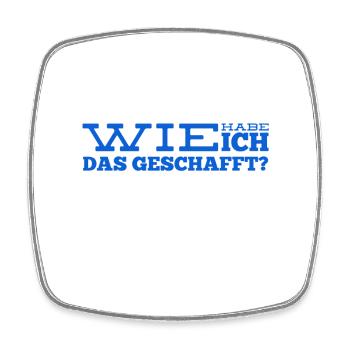 wie konnte das geschehen? - Viereckiger Kühlschrankmagnet - Weiß - Vorne