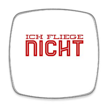 Flugangst - Viereckiger Kühlschrankmagnet - Weiß - Vorne