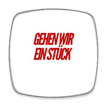 Lust zu laufen? - Viereckiger Kühlschrankmagnet - Weiß - Vorne