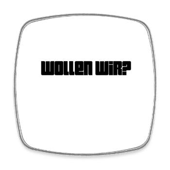 hast du Lust? - Viereckiger Kühlschrankmagnet - Weiß - Vorne