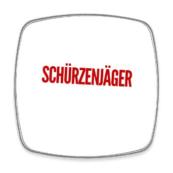Verführer - Viereckiger Kühlschrankmagnet - Weiß - Vorne