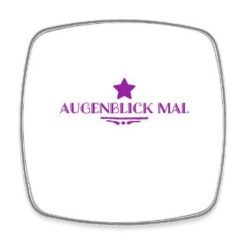 einen Moment - Viereckiger Kühlschrankmagnet - Weiß - Vorne