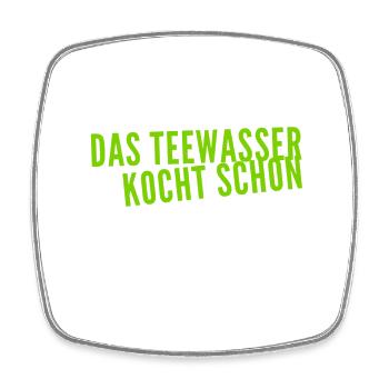 Bock auf Tee? - Viereckiger Kühlschrankmagnet - Weiß - Vorne