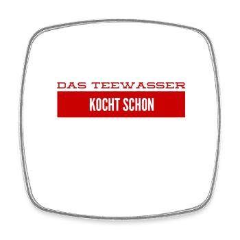 ich mag Tee - Viereckiger Kühlschrankmagnet - Weiß - Vorne