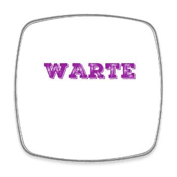 mach nicht weiter - Viereckiger Kühlschrankmagnet - Weiß - Vorne