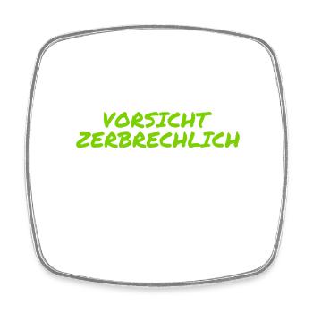 ich bin zerbrechlich - Viereckiger Kühlschrankmagnet - Weiß - Vorne
