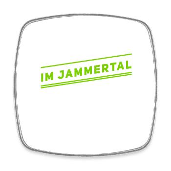ich könnte die ganze Zeit jammern - Viereckiger Kühlschrankmagnet - Weiß - Vorne