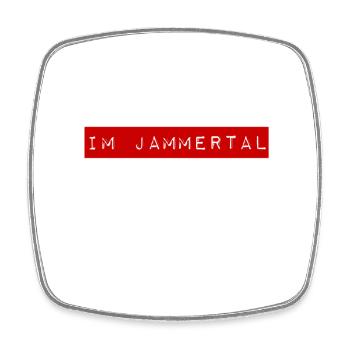 ich lebe im Jammertal - Viereckiger Kühlschrankmagnet - Weiß - Vorne