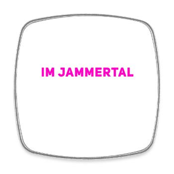 ich befinde mich im Jammertal - Viereckiger Kühlschrankmagnet - Weiß - Vorne