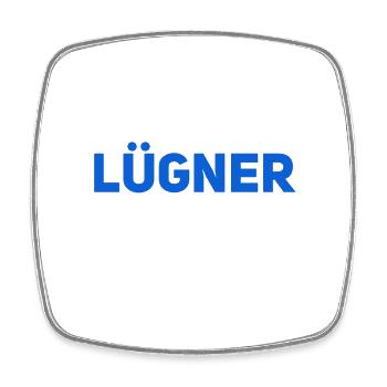 ich bin ein Lügner - Viereckiger Kühlschrankmagnet - Weiß - Vorne