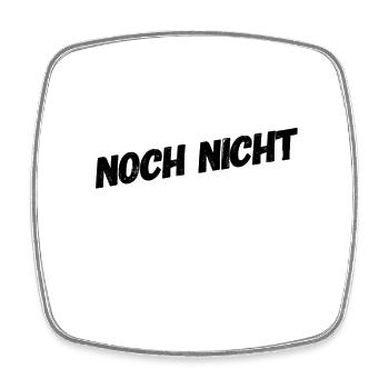 später - Viereckiger Kühlschrankmagnet - Weiß - Vorne