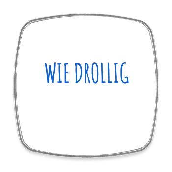 wie süß - Viereckiger Kühlschrankmagnet - Weiß - Vorne