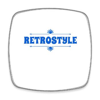 ich mag es retro - Viereckiger Kühlschrankmagnet - Weiß - Vorne