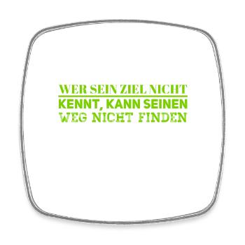 du findest deinen Weg - Viereckiger Kühlschrankmagnet - Weiß - Vorne